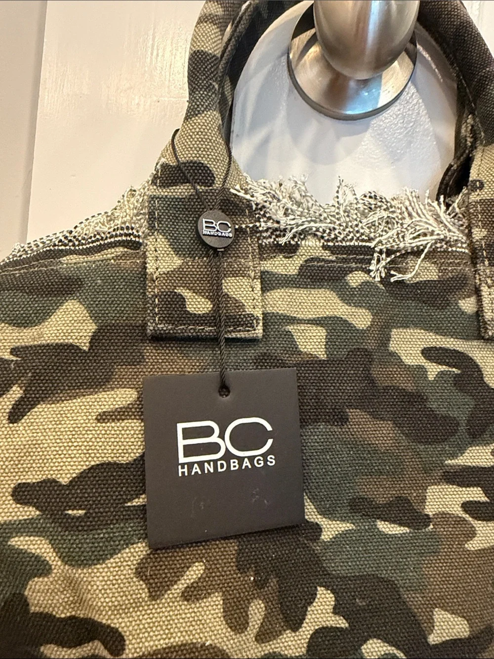 Camo Fringe Duffel Bag - Green Camo